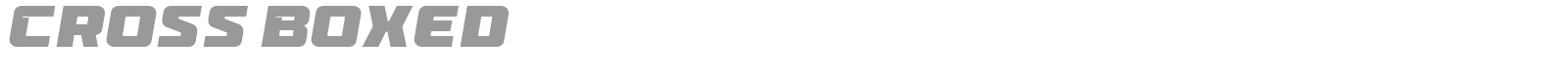 Cross Boxed font preview